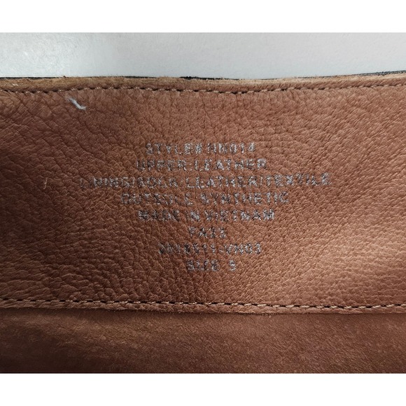 Madewell The Carina Boot in Leather Black Pointed Toe Block Heel NN014 Women's 5 - Picture 7 of 7